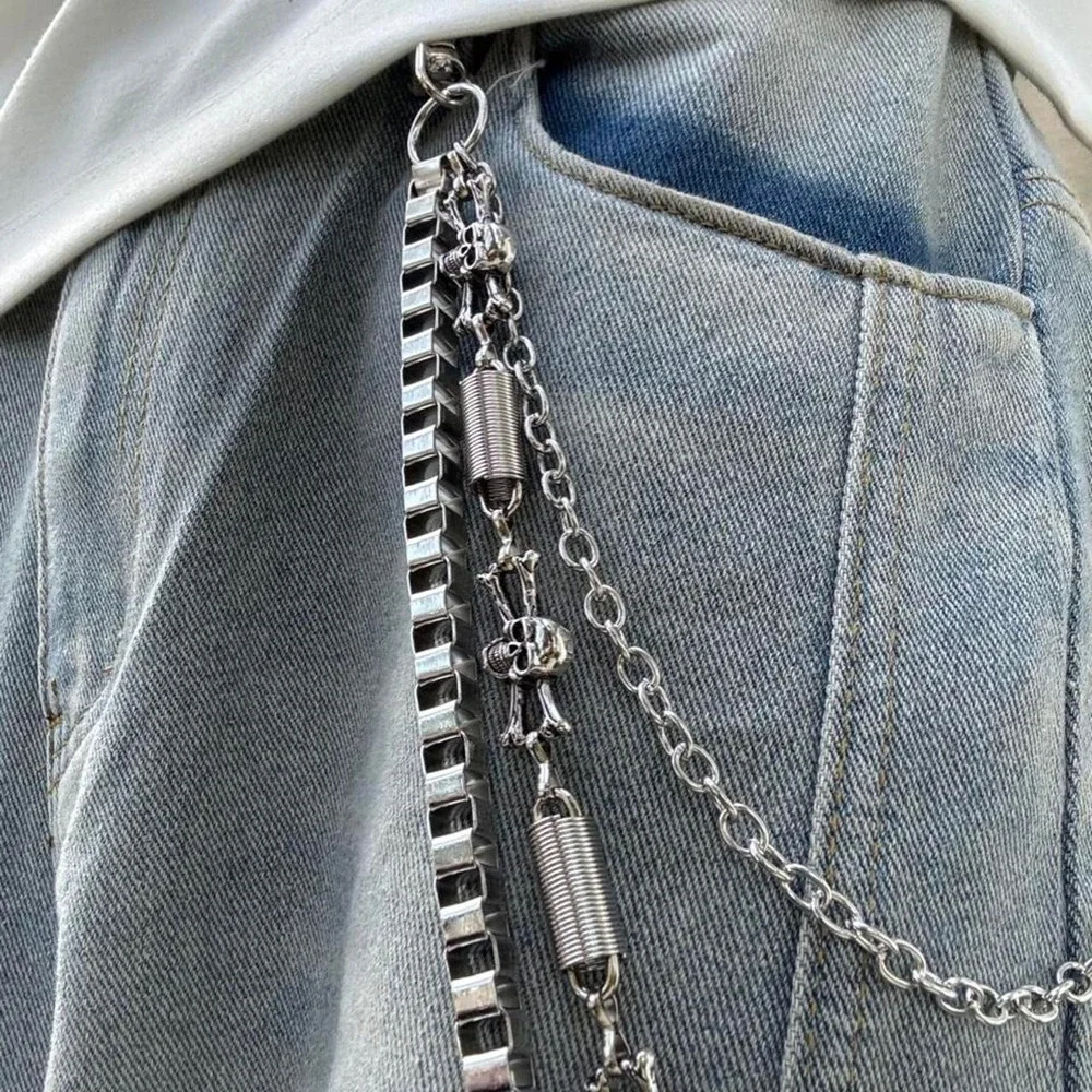 Silver Layered Wallet Chain